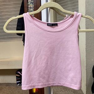 SHEIN light pink crop top